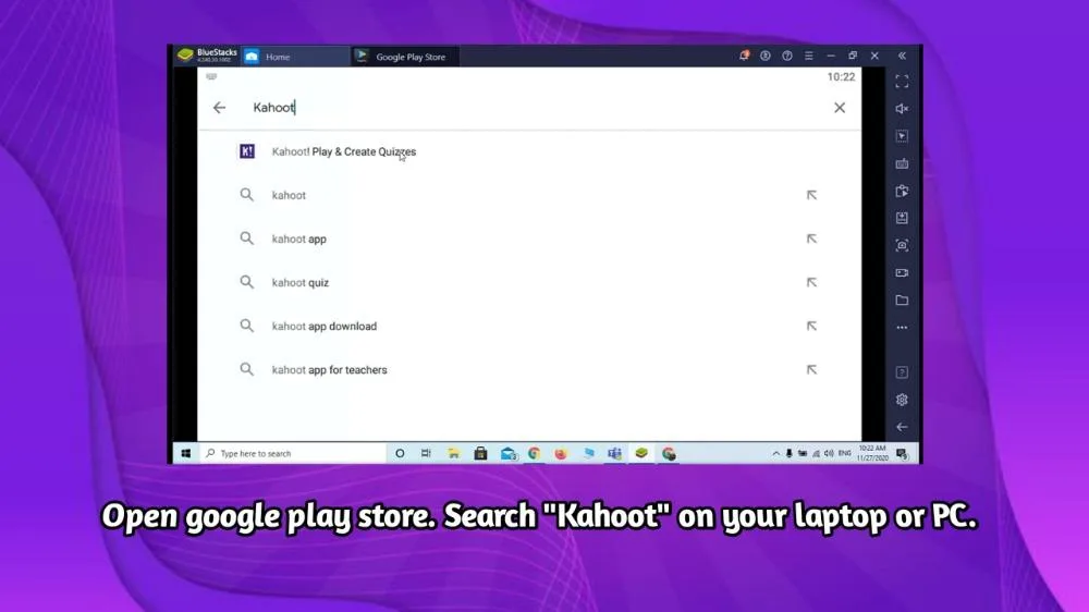 Searching and download Kahoot App For Laptop Or PC 